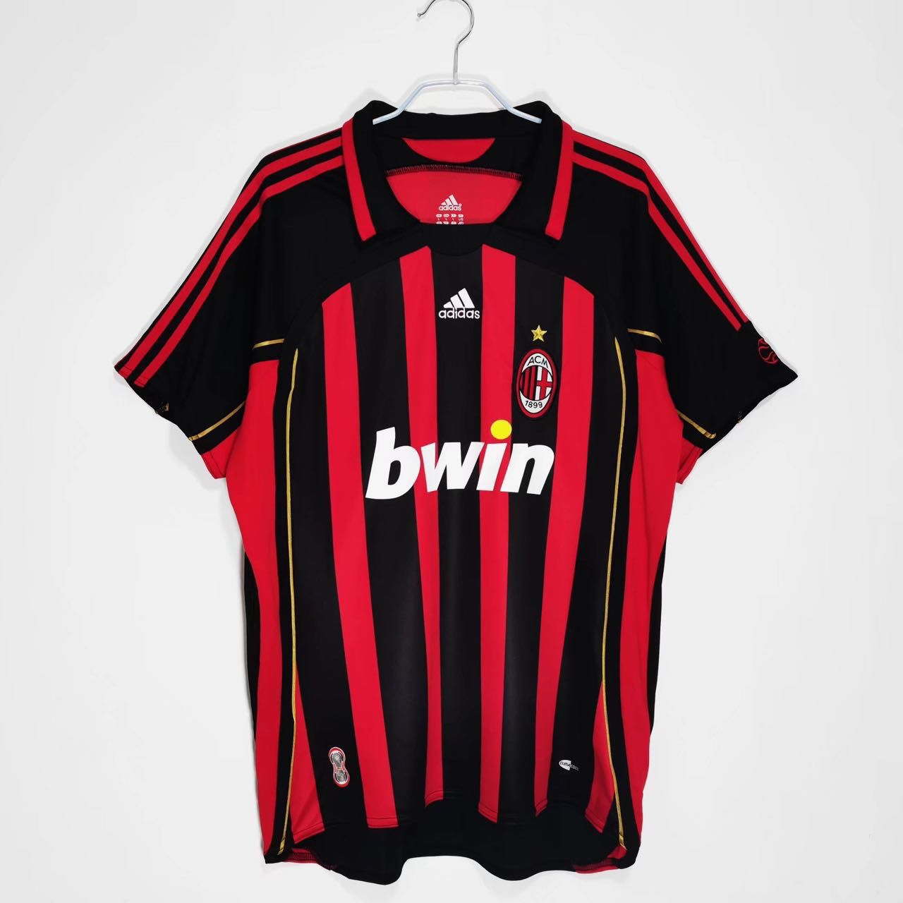 AC Milan 2007-08 Home Jersey Half Sleeves | Retro Version