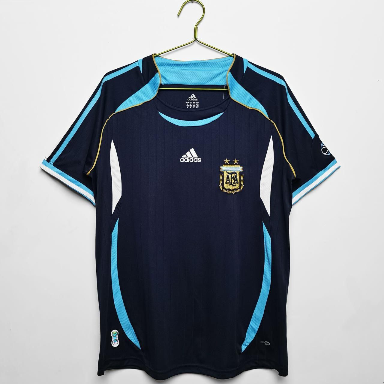 Argentina 2006 World Cup Away Jersey Half Sleeves Retro Version