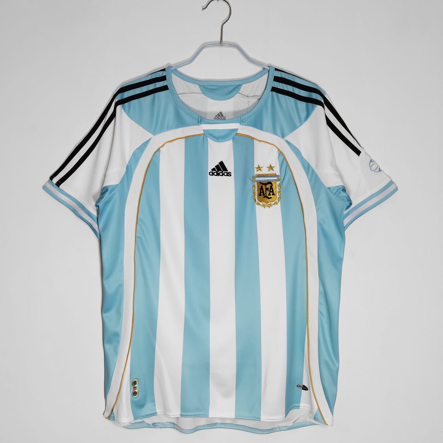Argentina 2006 World Cup Home Jersey Half Sleeves Retro Version