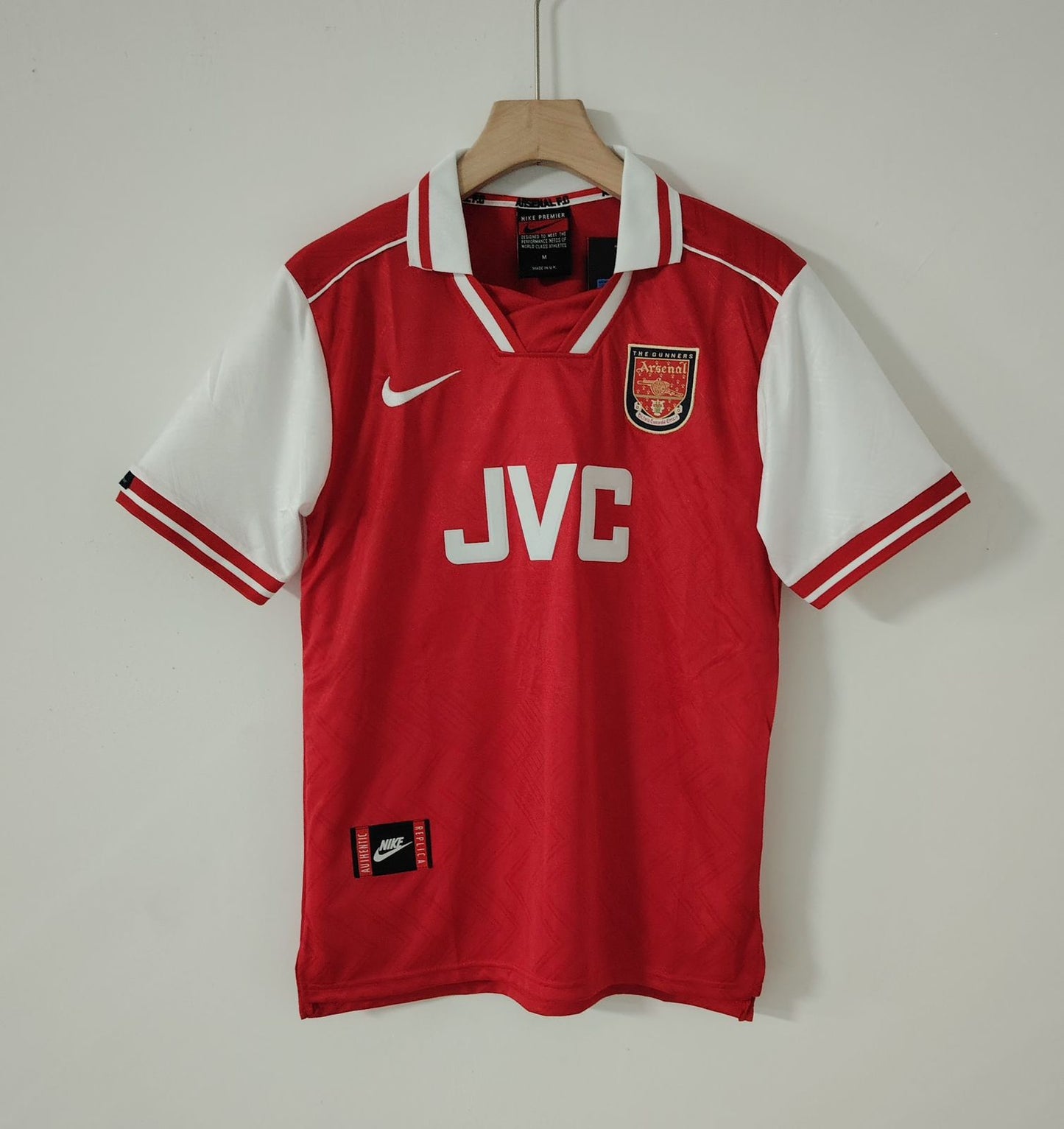 Arsenal 1996-98 Home Jersey Half Sleeves | Retro Version