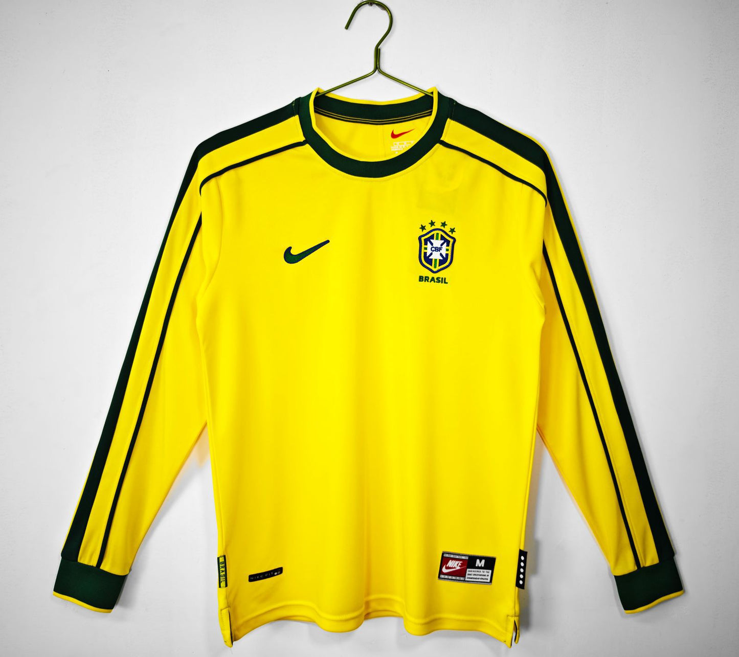 Brazil 1998 Home Jersey Full Sleeves | Retro Version