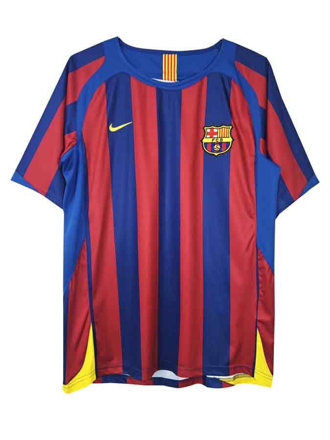 FC Barcelona 2005-06 Home Jersey Half Sleeves Retro Version Blaugrana - ClubDrip India