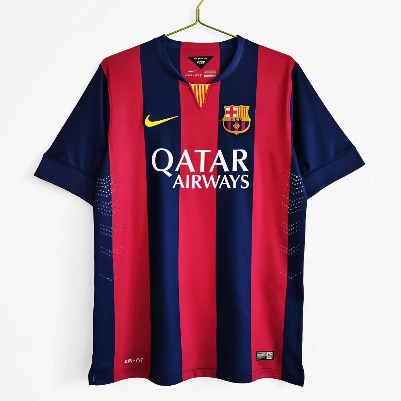 FC Barcelona 2014-15 Home Jersey Half Sleeves | Retro Version