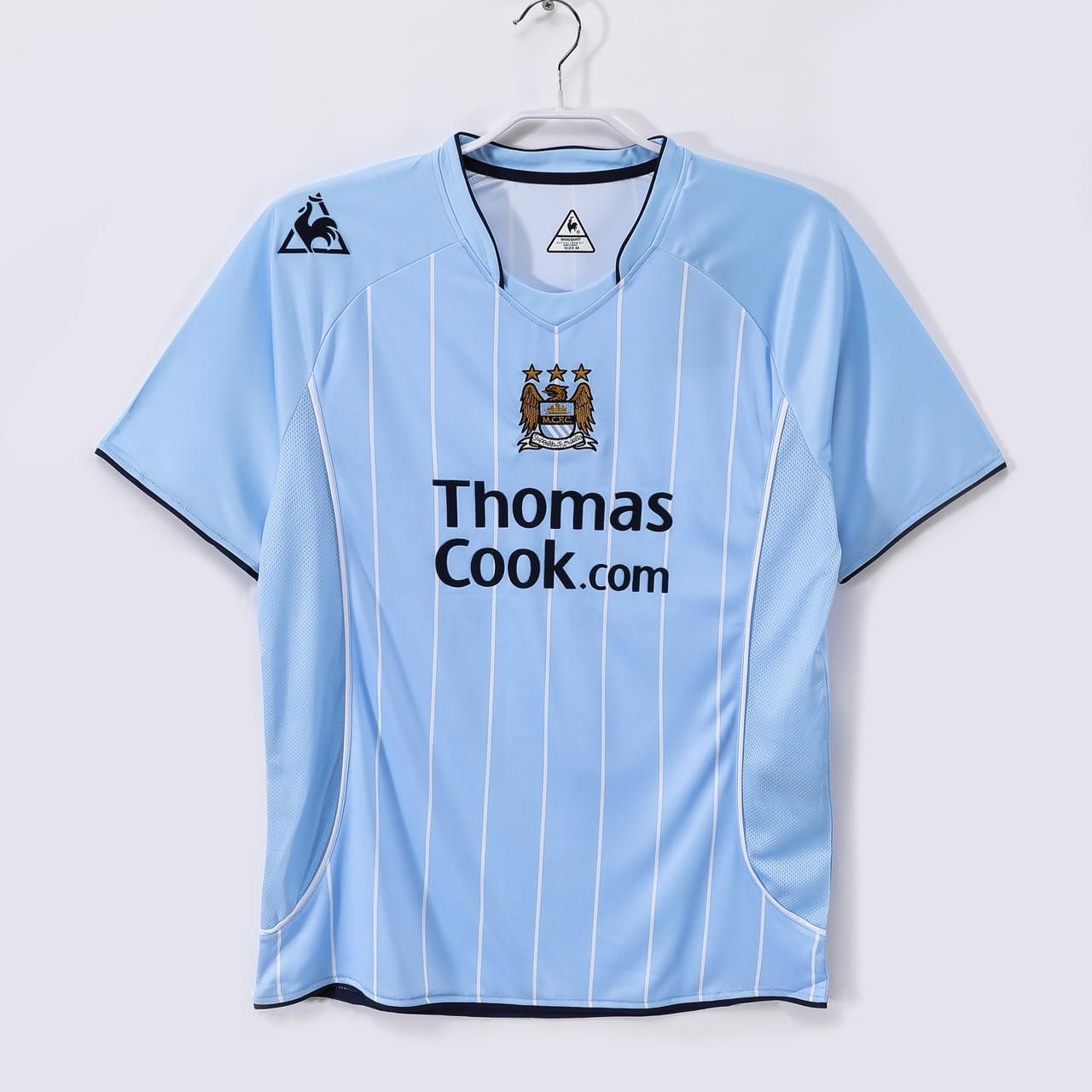Manchester City 2007-08 Home Jersey Half Sleeves | Retro Version