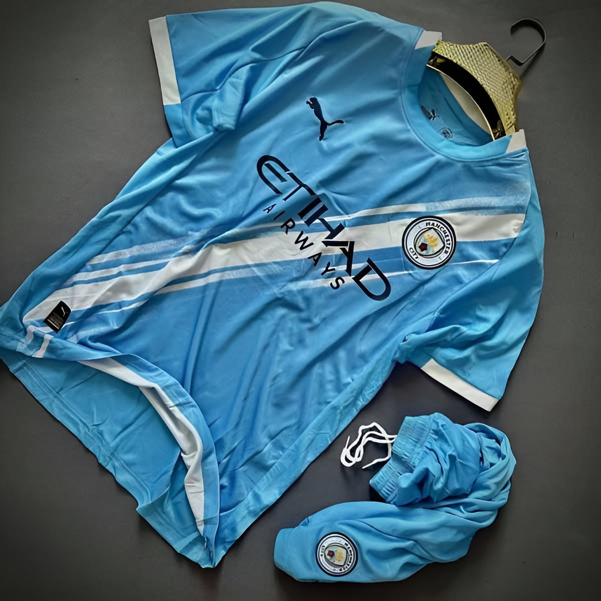 Manchester City Home 2025-26 Jersey Set
