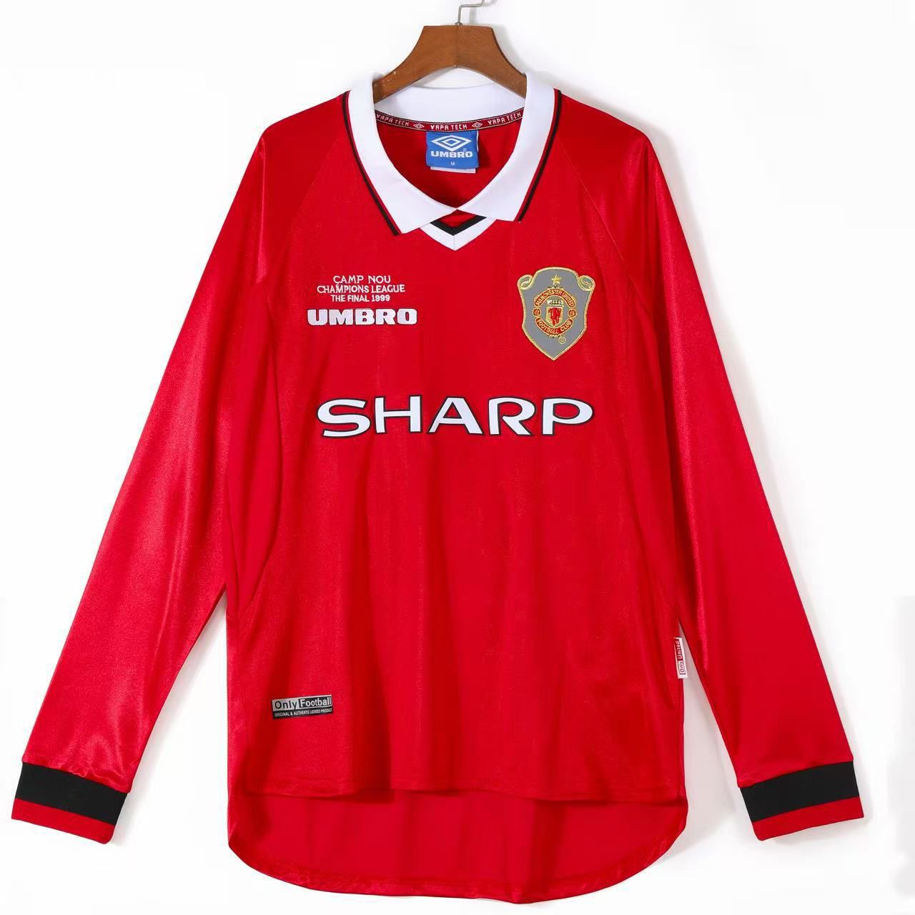 Manchester United 1999-2000 Home Jersey Full Sleeves | Retro Version