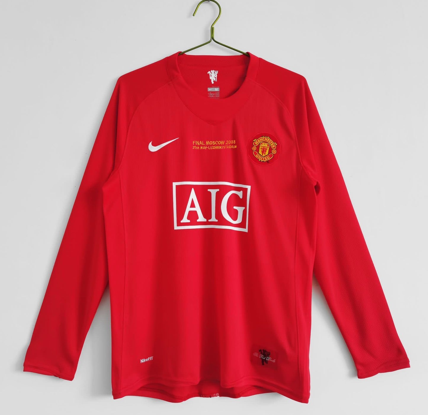 Manchester United 2007-08 Home Jersey Full Sleeves | Retro Version