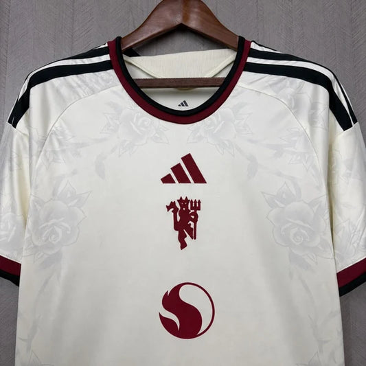 Manchester United 2026-27 Third Jersey Master Copy Ivory Lancashire Rose - ClubDrip India