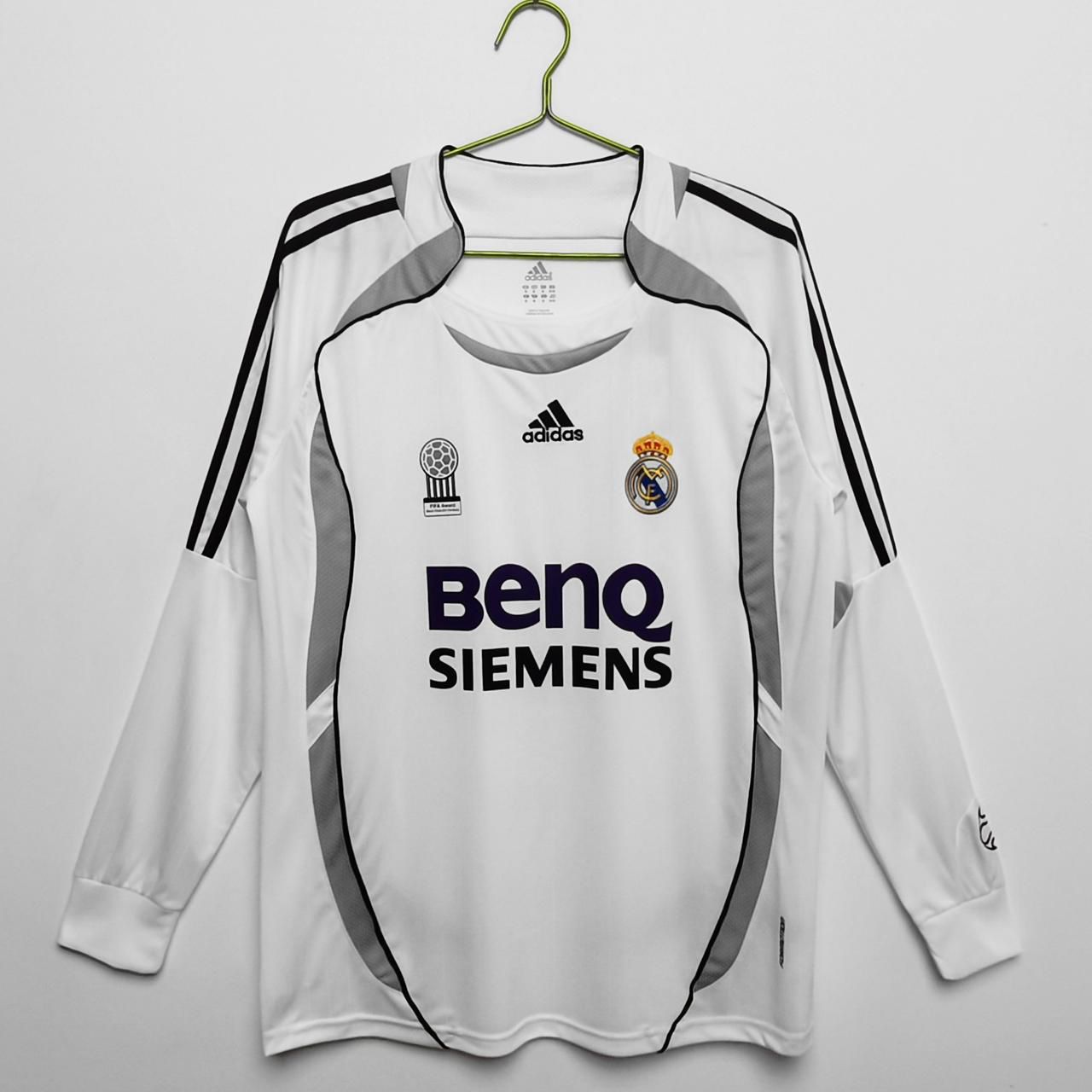 Real Madrid 2006-07 Home Jersey Full Sleeves | Retro Version
