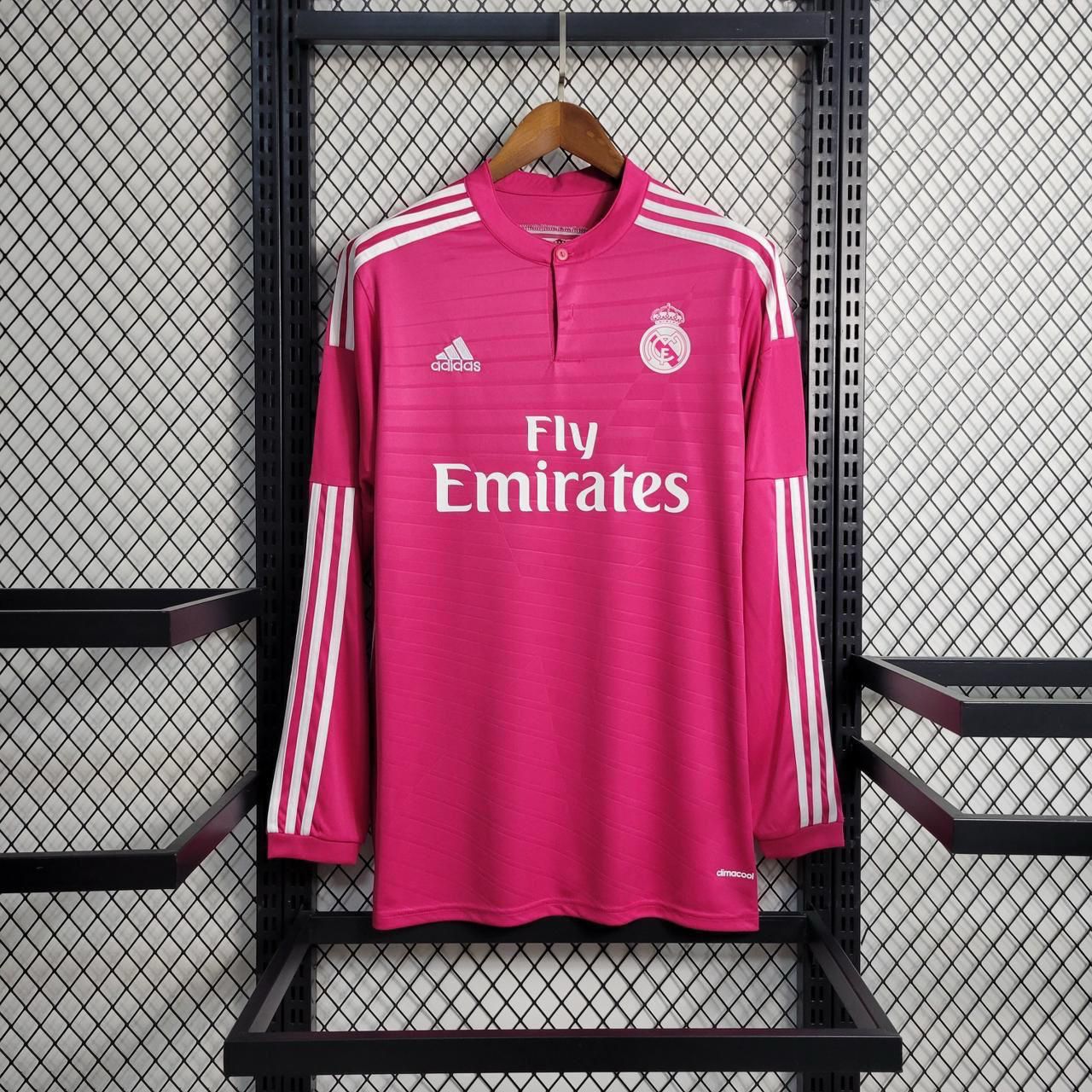 Real Madrid 2016-17 Away Pink Jersey Full Sleeves | Retro Version