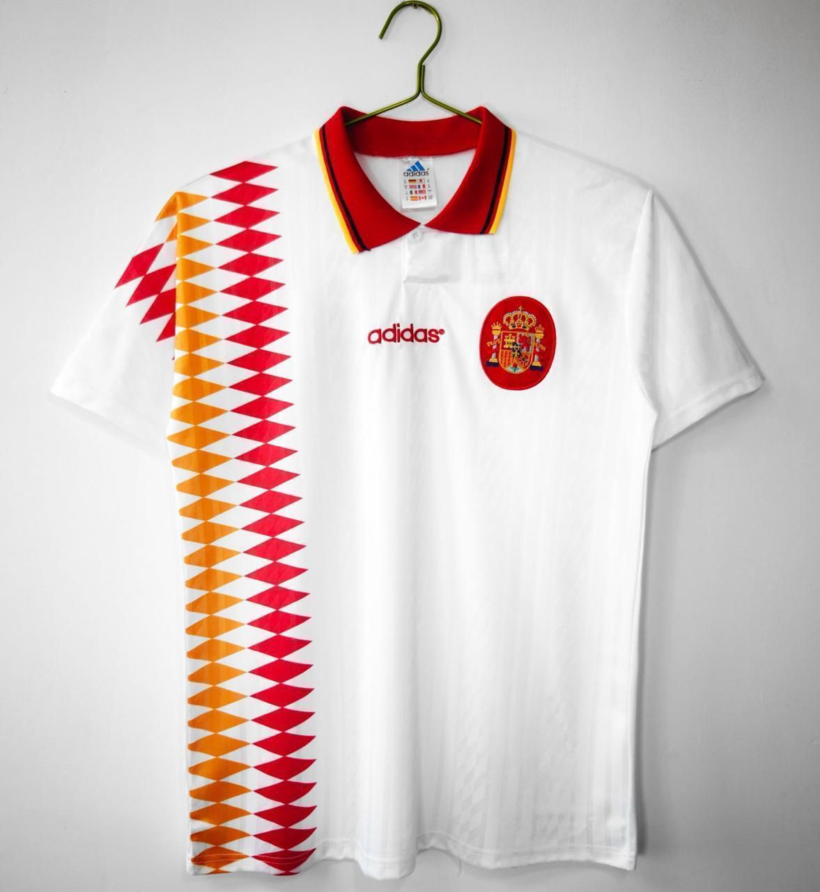 Spain 1994 Away Jersey Half Sleeves | Retro Version