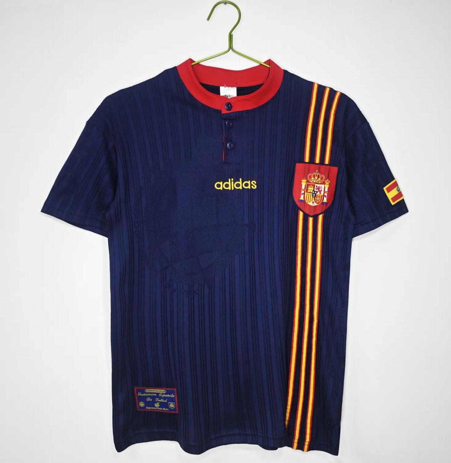 Spain 1996 Away Jersey Half Sleeves | Retro Version