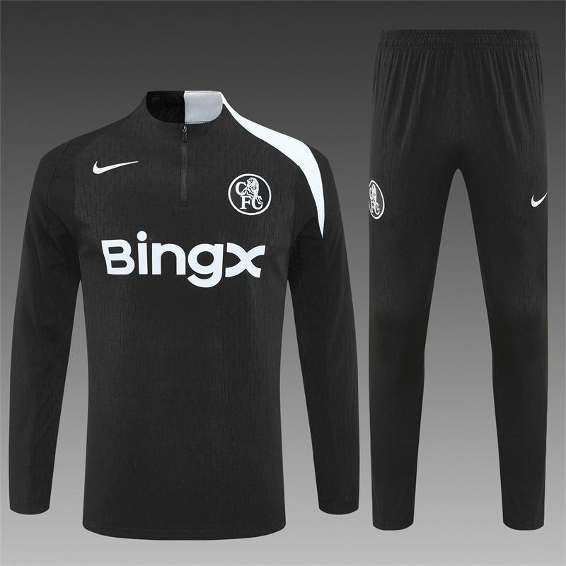 Chelsea Black Training Suits 2025-26