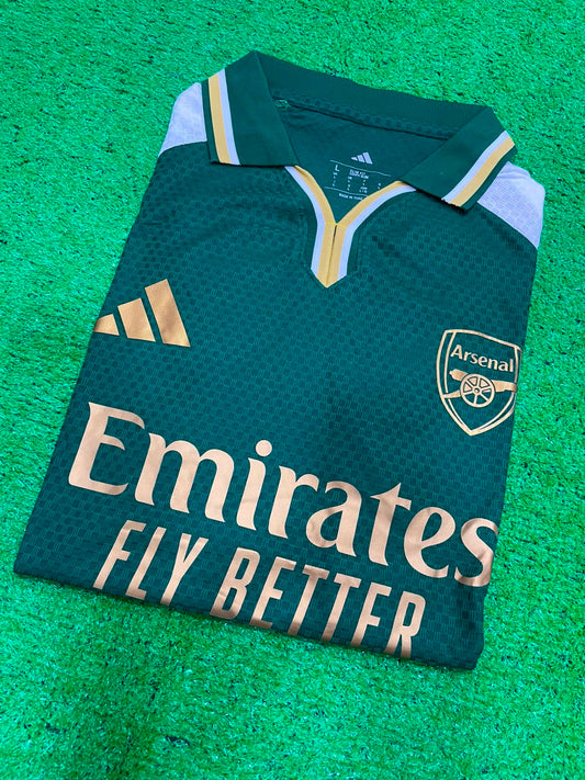 Arsenal 2026-27 Special Edition Green Gold Jersey | Player Version