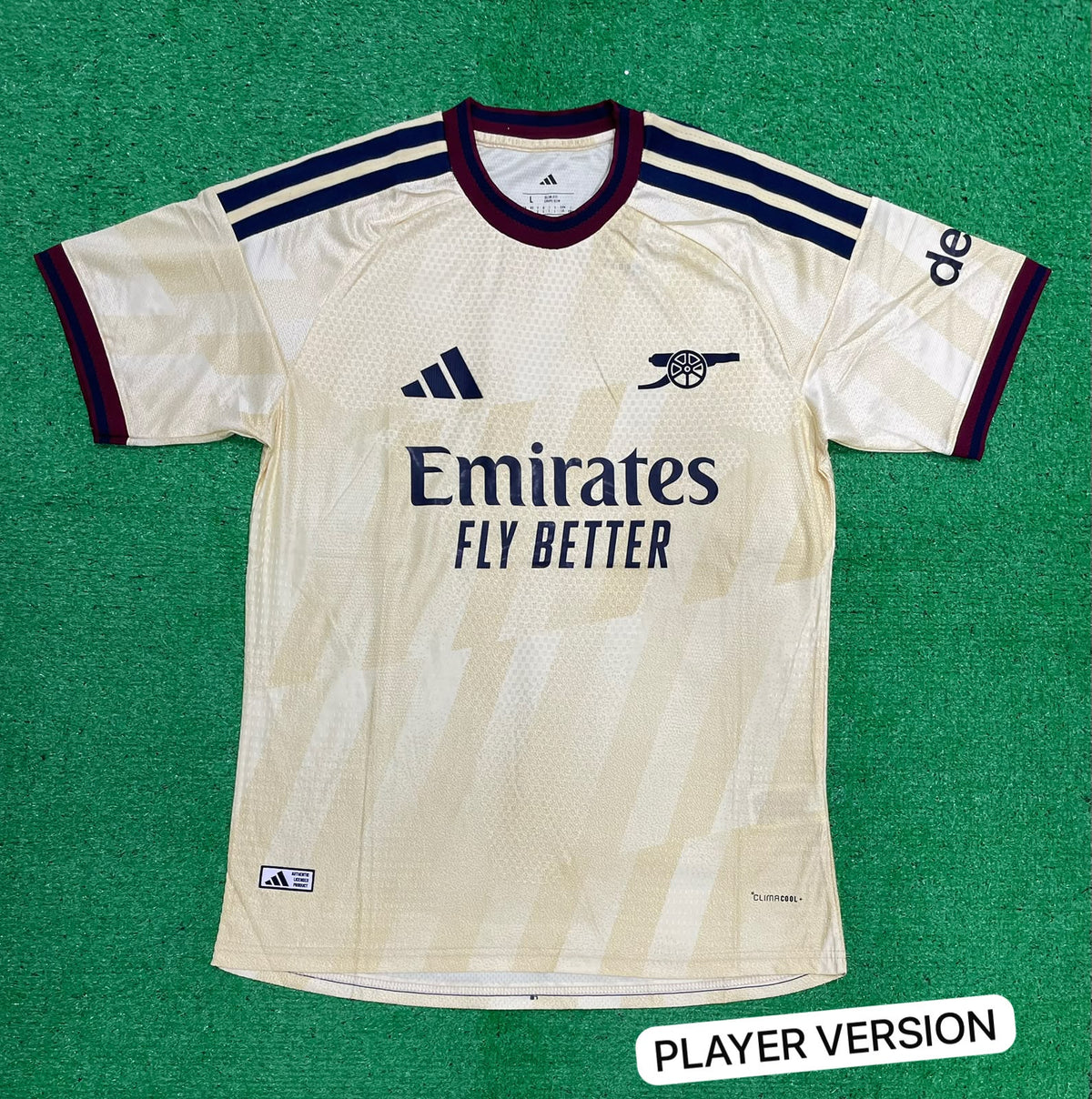 Arsenal 2026-27 Third Jersey Player Version Almost Yellow Lightning - ClubDrip India