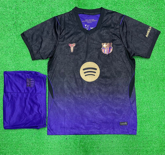 FC Barcelona 2026-27 Away Mamba Jersey Set Black Purple - ClubDrip India