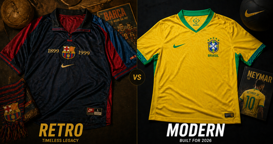 Retro vs Modern Football Jersey India 2026 - Which to Buy - ClubDrip