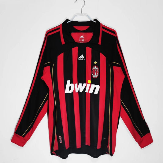 AC Milan 2006-07 Home Jersey Full Sleeves | Retro Version