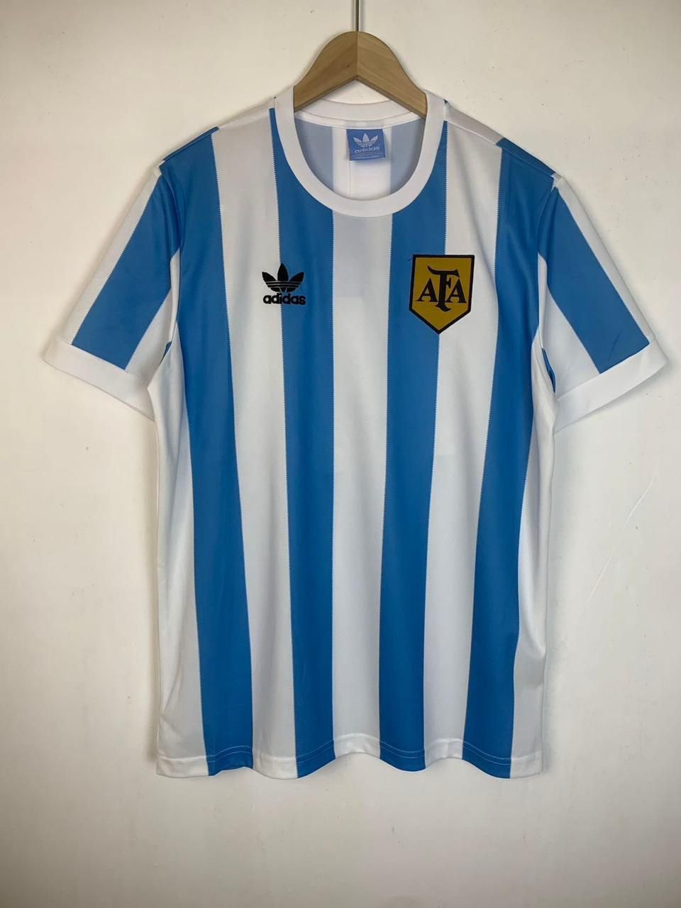 Argentina 1990 Home Jersey Half Sleeves | Retro Version