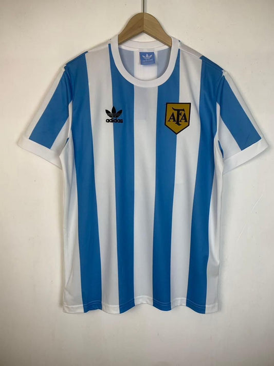 Argentina 1990 Home Jersey Half Sleeves | Retro Version