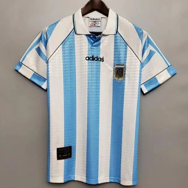 Argentina 1998 Home Jersey Half Sleeves | Retro Version