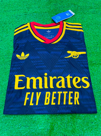 Arsenal 2026-27 Away Jersey Player Version Collegiate Navy Bruised Banana - ClubDrip India