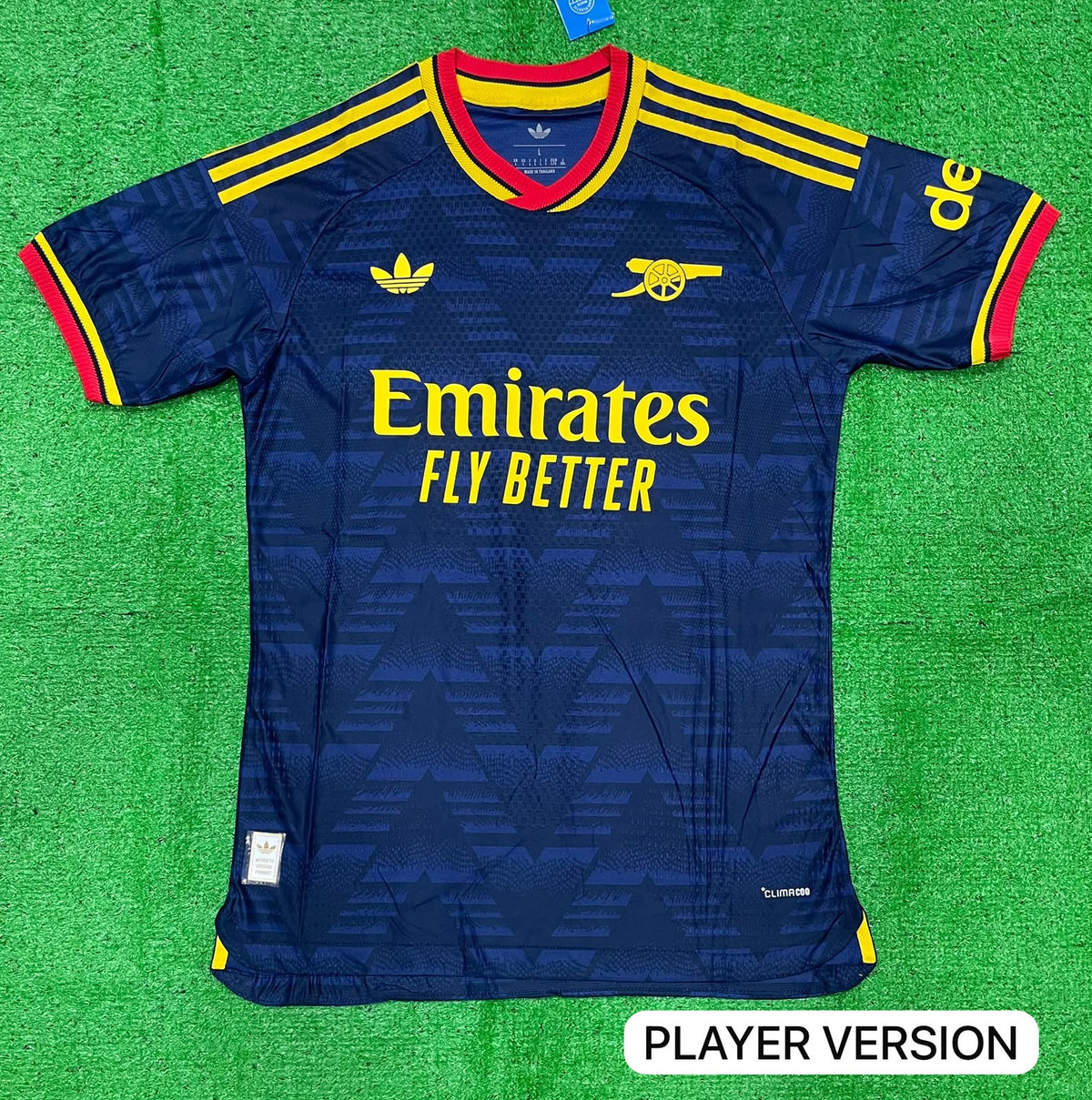 Arsenal 2026-27 Away Jersey Player Version Collegiate Navy Bruised Banana - ClubDrip India