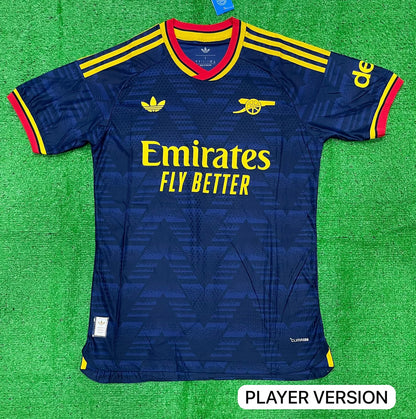 Arsenal 2026-27 Away Jersey Player Version Collegiate Navy Bruised Banana - ClubDrip India