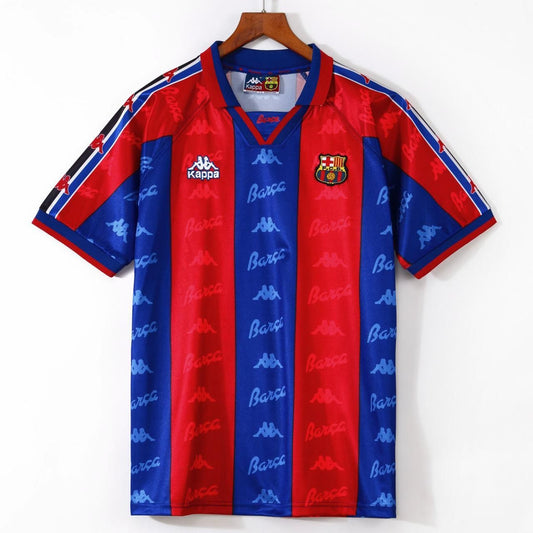 Barcelona 1995-97 Home Jersey Half Sleeves | Retro Version