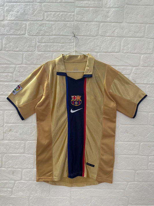 Barcelona 2001-03 Away Jersey Half Sleeves | Retro Version