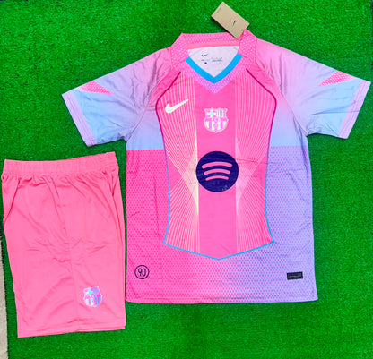 FC Barcelona 2025-26 Pink Special Edition Jersey Set Pink - ClubDrip India