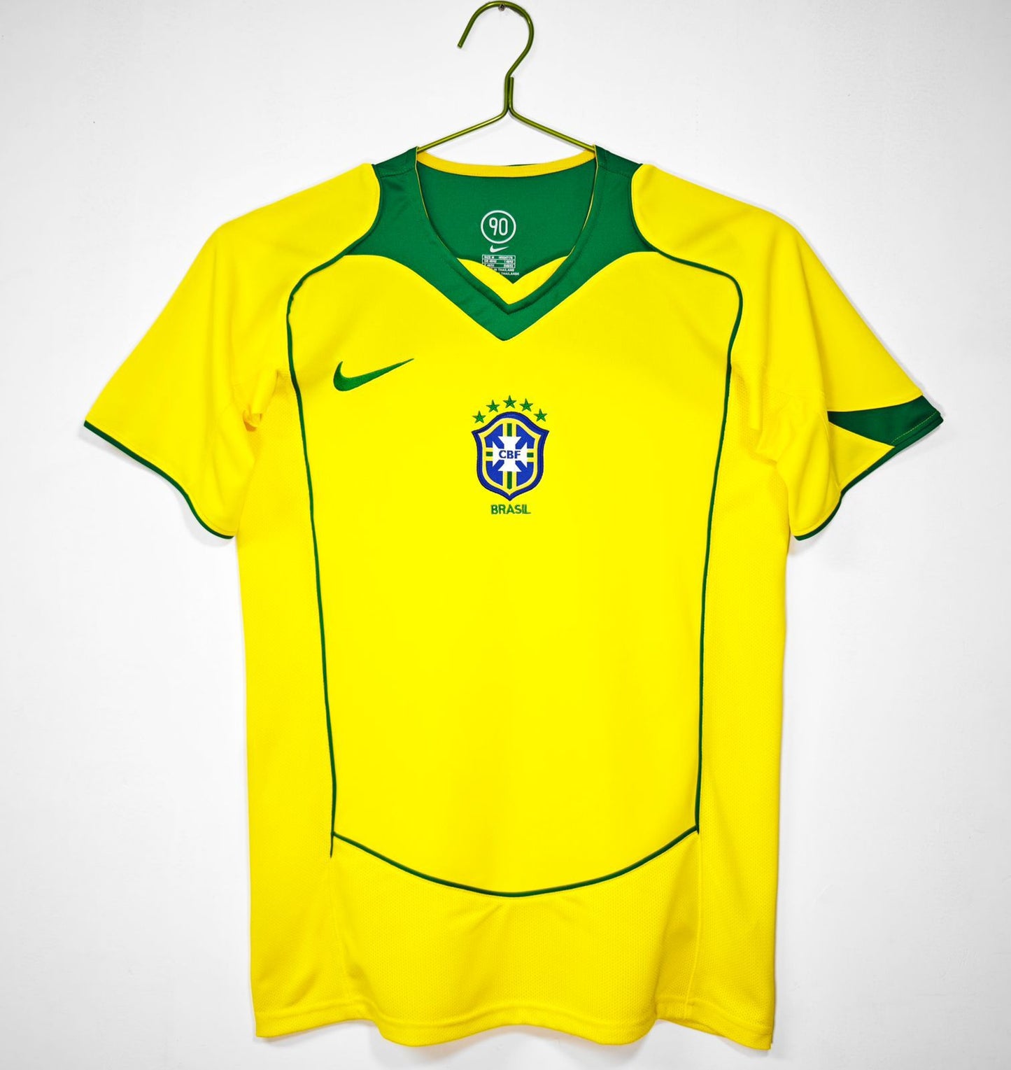 Brazil 2002-04 Home Jersey Half Sleeves | Retro Version