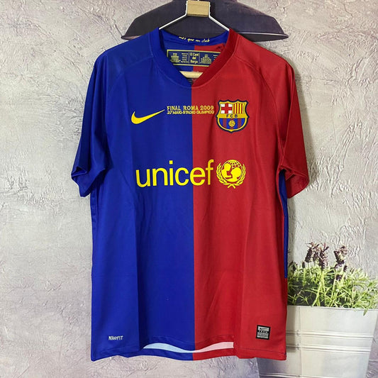 FC BARCELONA 2009/10 HOME HALF SLEEVES JERSEY RETRO VERSION