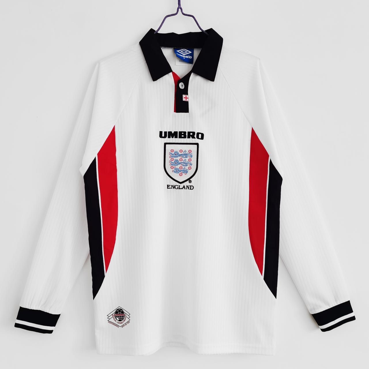 England 1998 Home Jersey Full Sleeves | Retro Version
