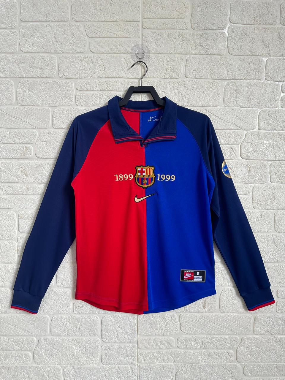 FC Barcelona 1999 Home Jersey Full Sleeves | Retro Version