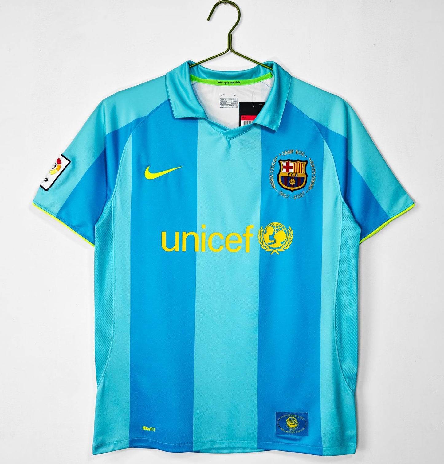 FC Barcelona 2007-08 Away Jersey Half Sleeves | Retro Version