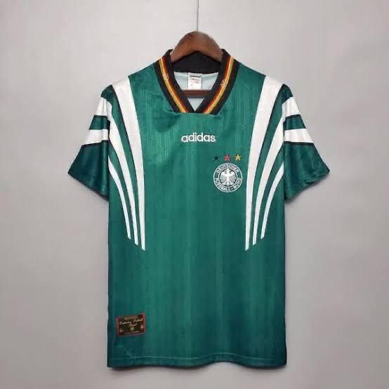 Germany 1996 Away Jersey Half Sleeves | Retro Version