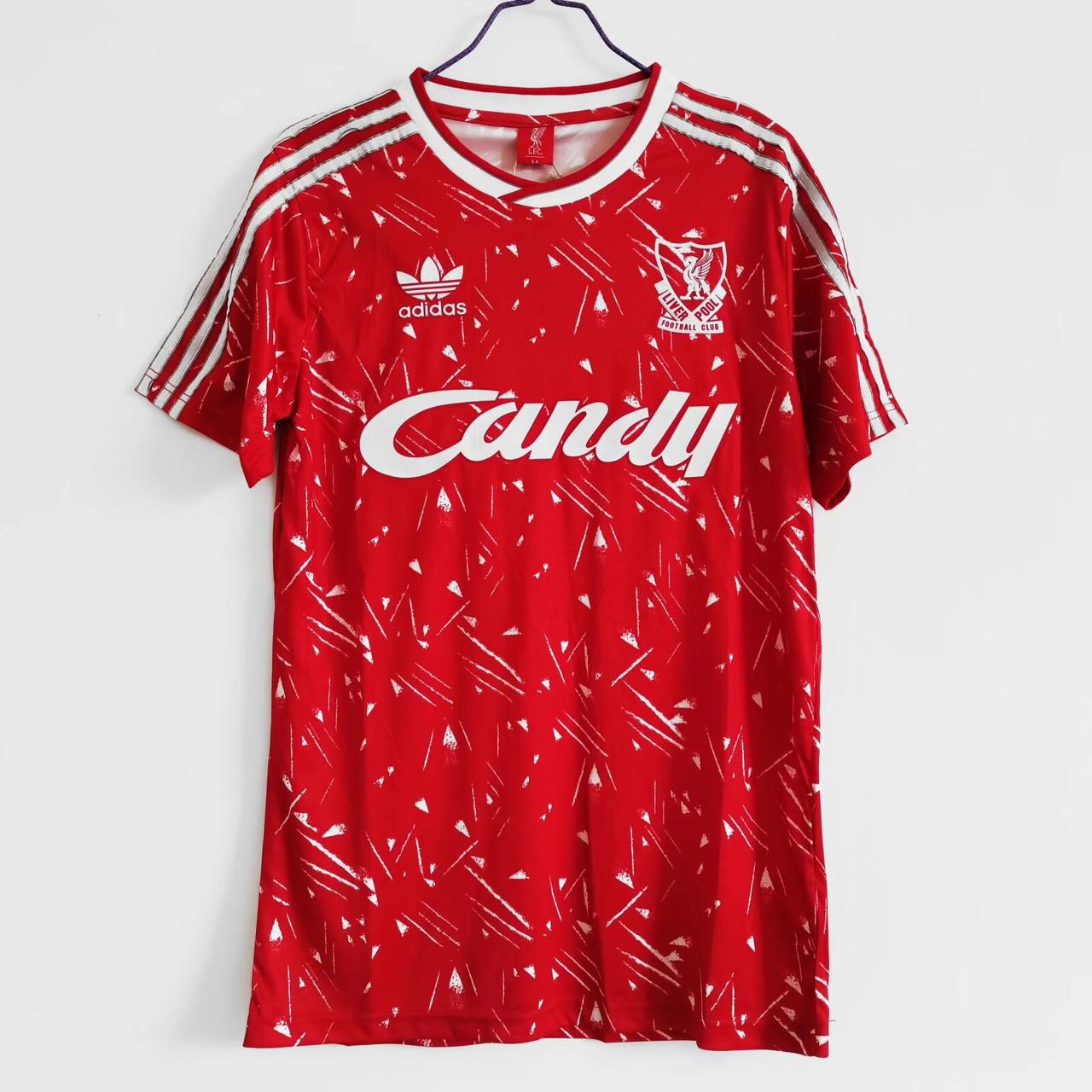 Liverpool 1989-90 Home Jersey Half Sleeves | Retro Version