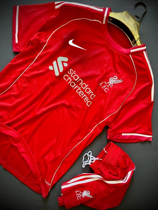 Liverpool Home 2025-26 Jersey Set