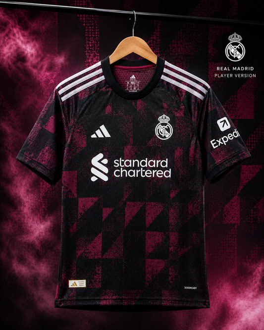 Liverpool FC 2026-27 Third Jersey Player Version Black Maroon Silver - ClubDrip India