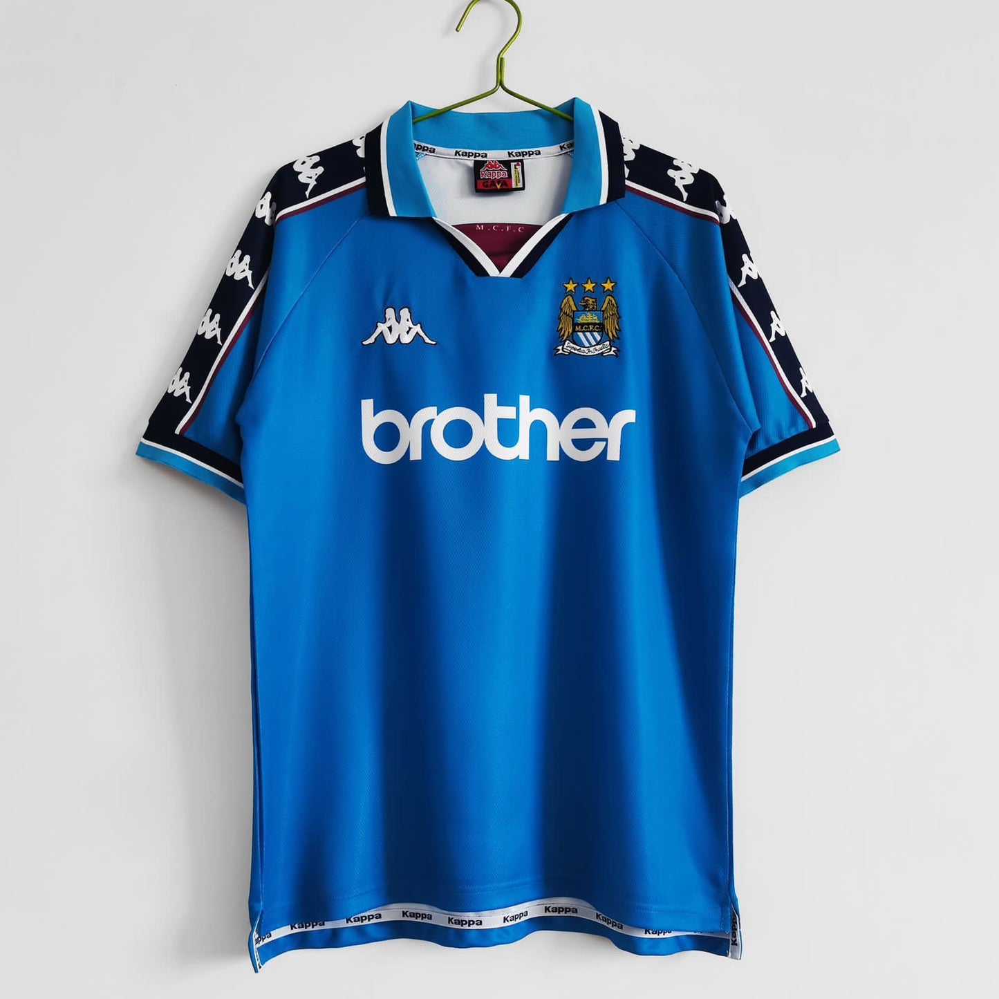 Manchester City 1997-98 Home Jersey Half Sleeves | Retro Version