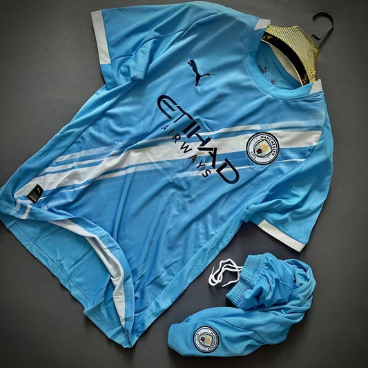 Manchester City Home 2025-26 Jersey Set