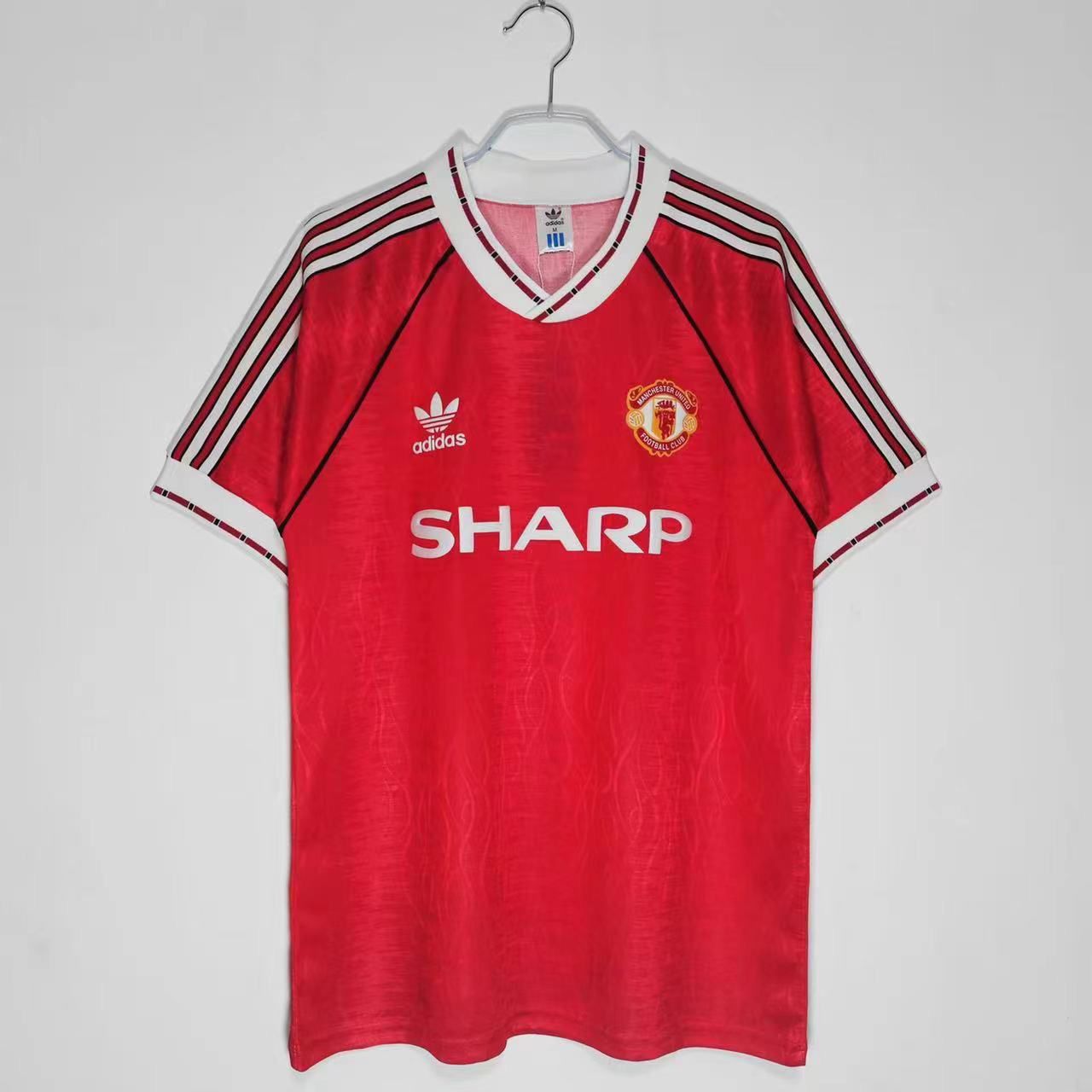 Manchester United 1990-92 Home Jersey Half Sleeves | Retro Version