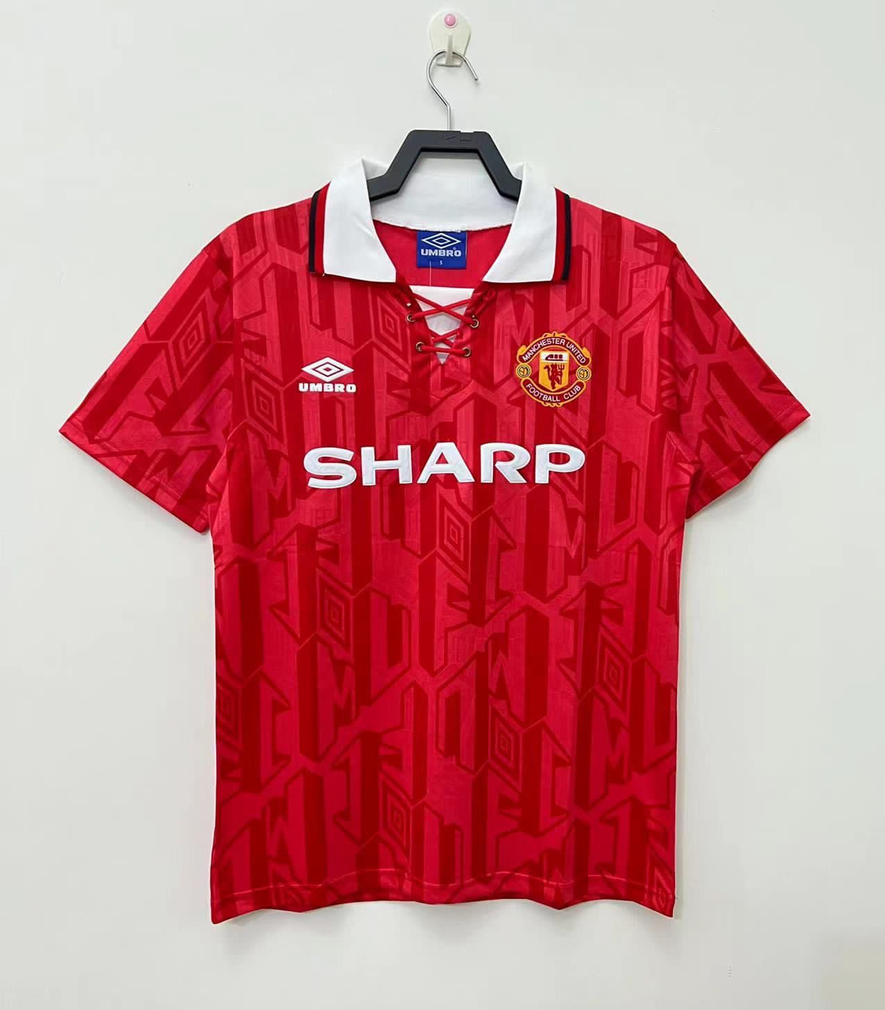 Manchester United 1992-94 Home Jersey Half Sleeves | Retro Version