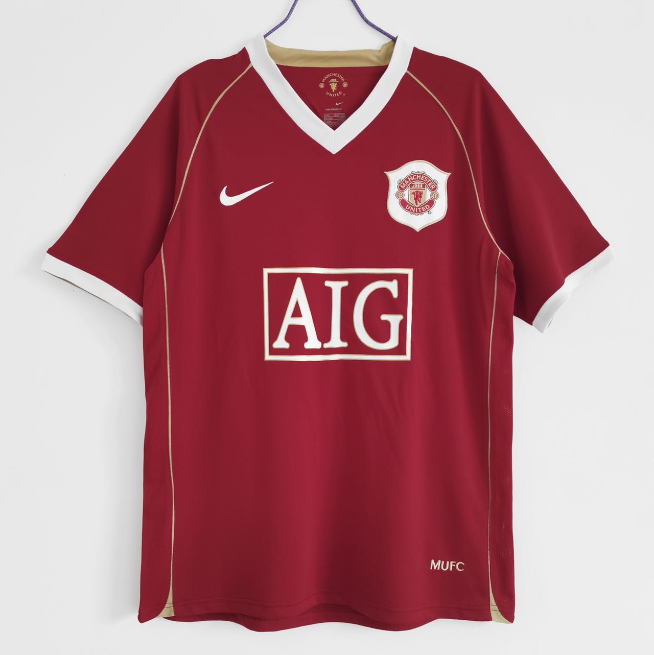 Manchester United 2006-07 Home Jersey Half Sleeves | Retro Version