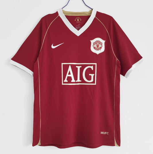 Manchester United 2006-07 Home Jersey Half Sleeves | Retro Version
