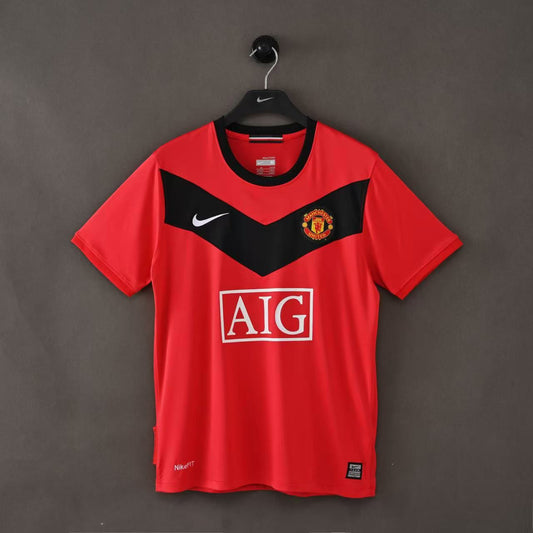 Manchester United 2009-10 Home Jersey Half Sleeves | Retro Version