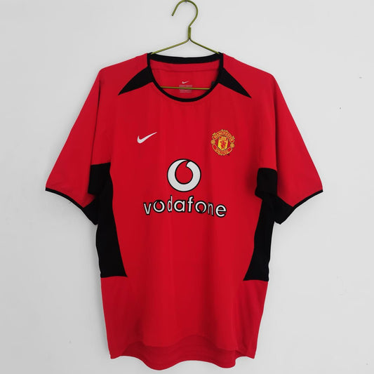 Manchester United 2002-04 Home Jersey Half Sleeves | Retro Version