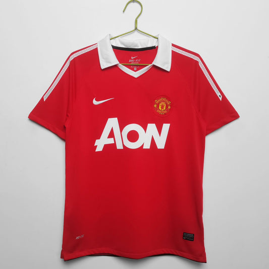 Manchester United 2010-11 Home Jersey Half Sleeves | Retro Version