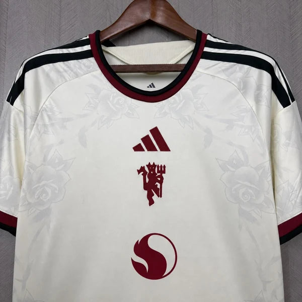 Manchester United 2026-27 Third Jersey Master Copy Ivory Lancashire Rose - ClubDrip India